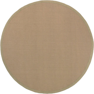 Chandra Bay BAY-Beige Tan/Beige Area Rug Round