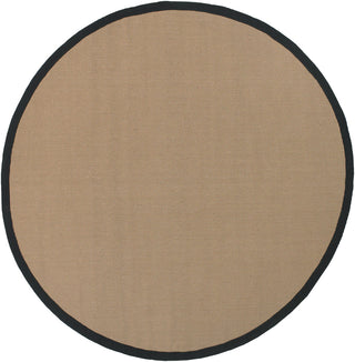 Chandra Bay BAY-Black Tan/Black Area Rug Round