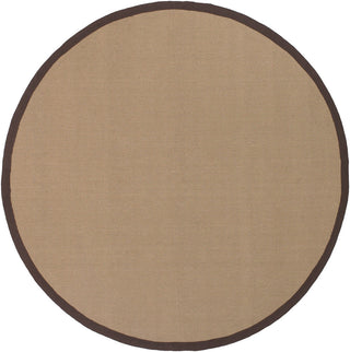 Chandra Bay BAY-Brown Tan/Brown Area Rug Round