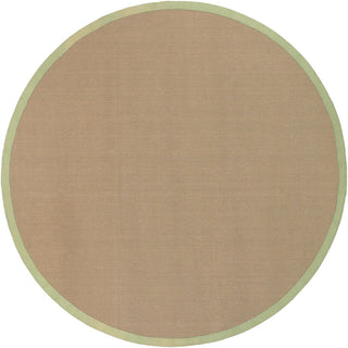 Chandra Bay BAY-Green Tan/Green Area Rug Round