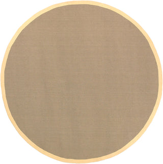 Chandra Bay BAY-Yellow Tan/Yellow Area Rug Round