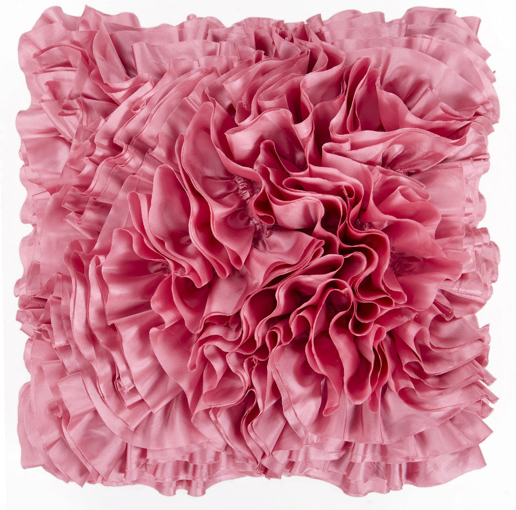 Surya Prom Ruffles and Rouching BB-034 Pillow 18 X 18 X 4 Down filled