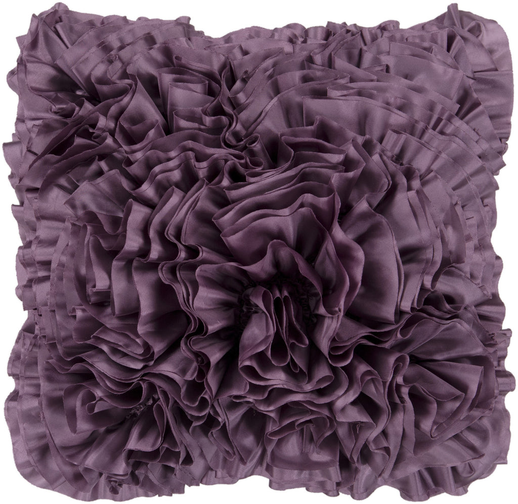 Surya Prom Ruffles and Rouching BB-035 Pillow 18 X 18 X 4 Poly filled