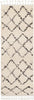 Surya Berber Shag BBE-2300 Charcoal Beige Area Rug Runner Image