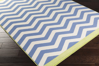 Surya Bambino BBO-5002 Cobalt Machine Loomed Area Rug Corner Shot