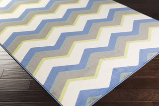 Surya Bambino BBO-5003 Cobalt Machine Loomed Area Rug Corner Shot