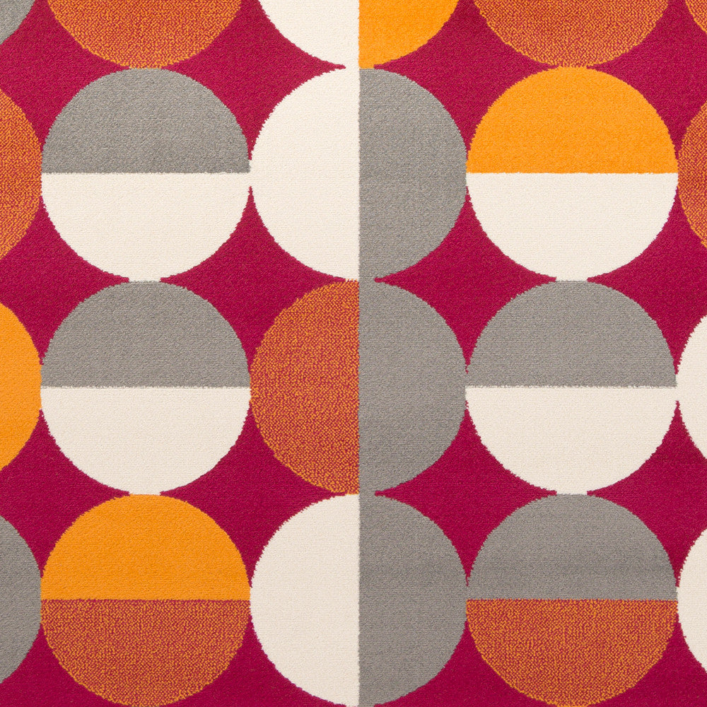 Surya Bambino BBO-5006 Magenta Machine Loomed Area Rug Sample Swatch