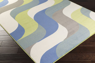 Surya Bambino BBO-5015 Cobalt Machine Loomed Area Rug Corner Shot