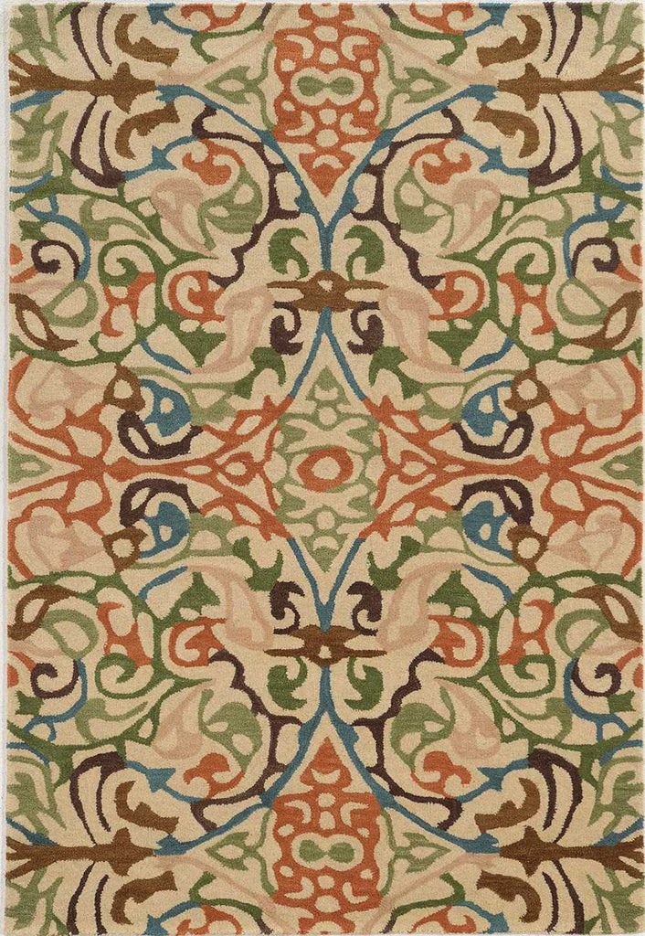 Rizzy Bradberry Downs BD8594 Ivory/Green Area Rug main image
