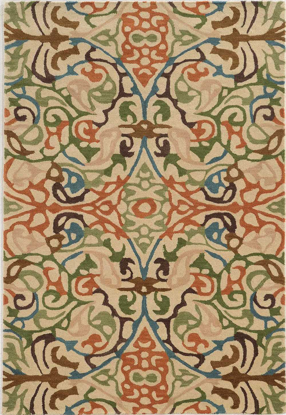Rizzy Bradberry Downs BD8594 Ivory/Green Area Rug main image
