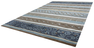 Rizzy Bradberry Downs BD8596 Blue Area Rug Angle Shot
