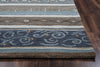 Rizzy Bradberry Downs BD8596 Blue Area Rug Edge Shot