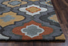 Rizzy Bradberry Downs BD8602 Blue Grey Area Rug Edge Shot