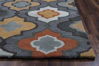 Rizzy Bradberry Downs BD8602 Blue Grey Area Rug Edge Shot