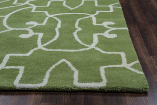 Rizzy Bradberry Downs BD8864 Green Area Rug Edge Shot