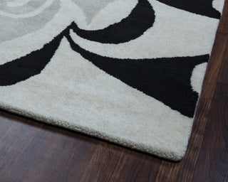 Rizzy Bradberry Downs BD8871 Grey/black Area Rug Corner Shot