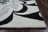 Rizzy Bradberry Downs BD8871 Grey/black Area Rug Edge Shot