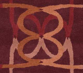 Rizzy Bradberry Downs BD8887 Burgundy Area Rug Detail Shot