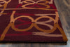 Rizzy Bradberry Downs BD8887 Burgundy Area Rug Edge Shot