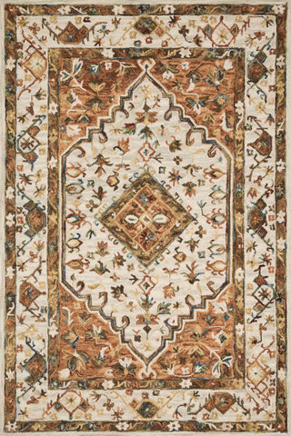 Loloi II Beatty BEA-01 Ivory/Rust Area Rug Main Image