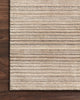 Loloi Bellamy BEL-01 Oatmeal Area Rug Corner On Wood