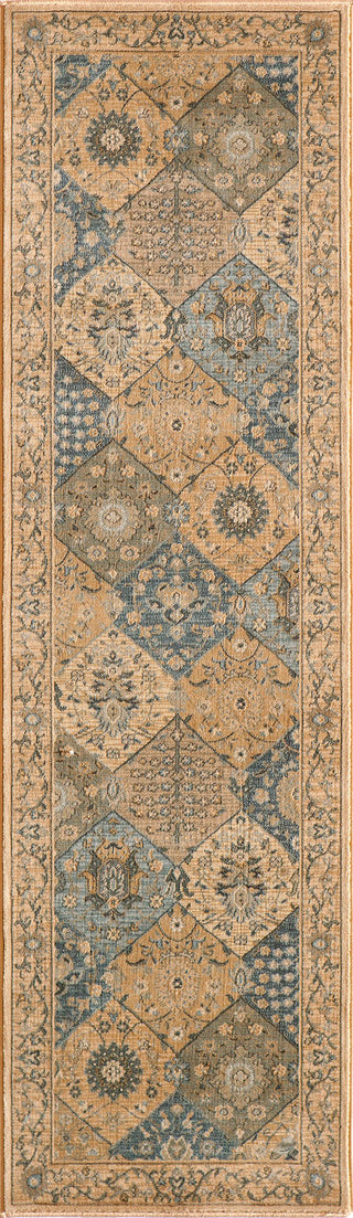 Momeni Belmont BE-01 Blue Area Rug Runner