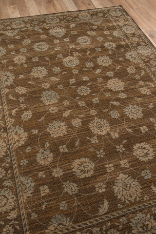 Momeni Belmont BE-02 Brown Area Rug Corner Shot