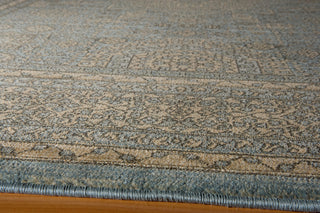 Momeni Belmont BE-03 Light Blue Area Rug Corner Shot