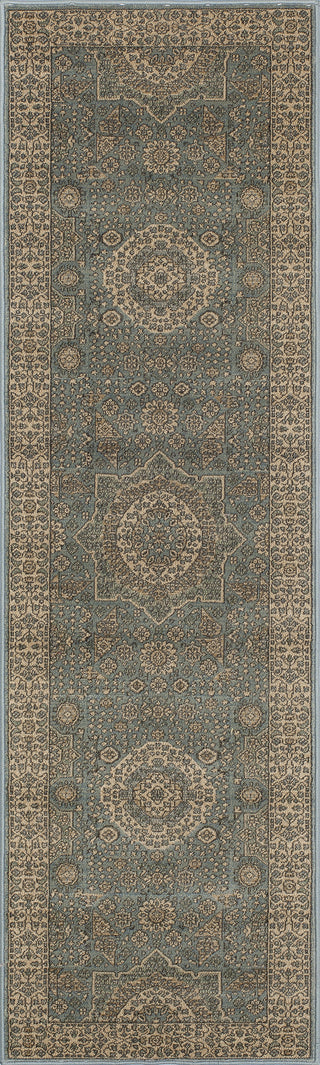 Momeni Belmont BE-03 Light Blue Area Rug Runner