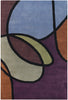 Chandra Bense BEN-3002 Purple/Blue/Orange/Green/Black Area Rug main image