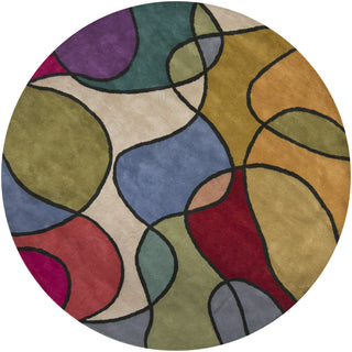 Chandra Bense BEN-3011 Multi Area Rug Round