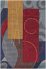 Chandra Bense BEN-3015 Blue/Red/Gold/Grey/Brown Area Rug main image