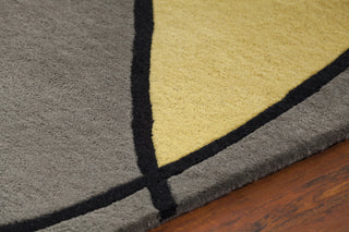 Chandra Bense BEN-3020 Grey/Cream/Green/Orange/Blue/Black Area Rug Detail