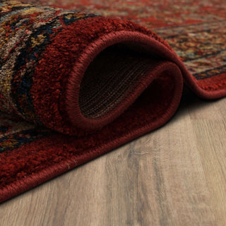 Karastan Spice Market Berdan Garnet Area Rug Lifestyle Image