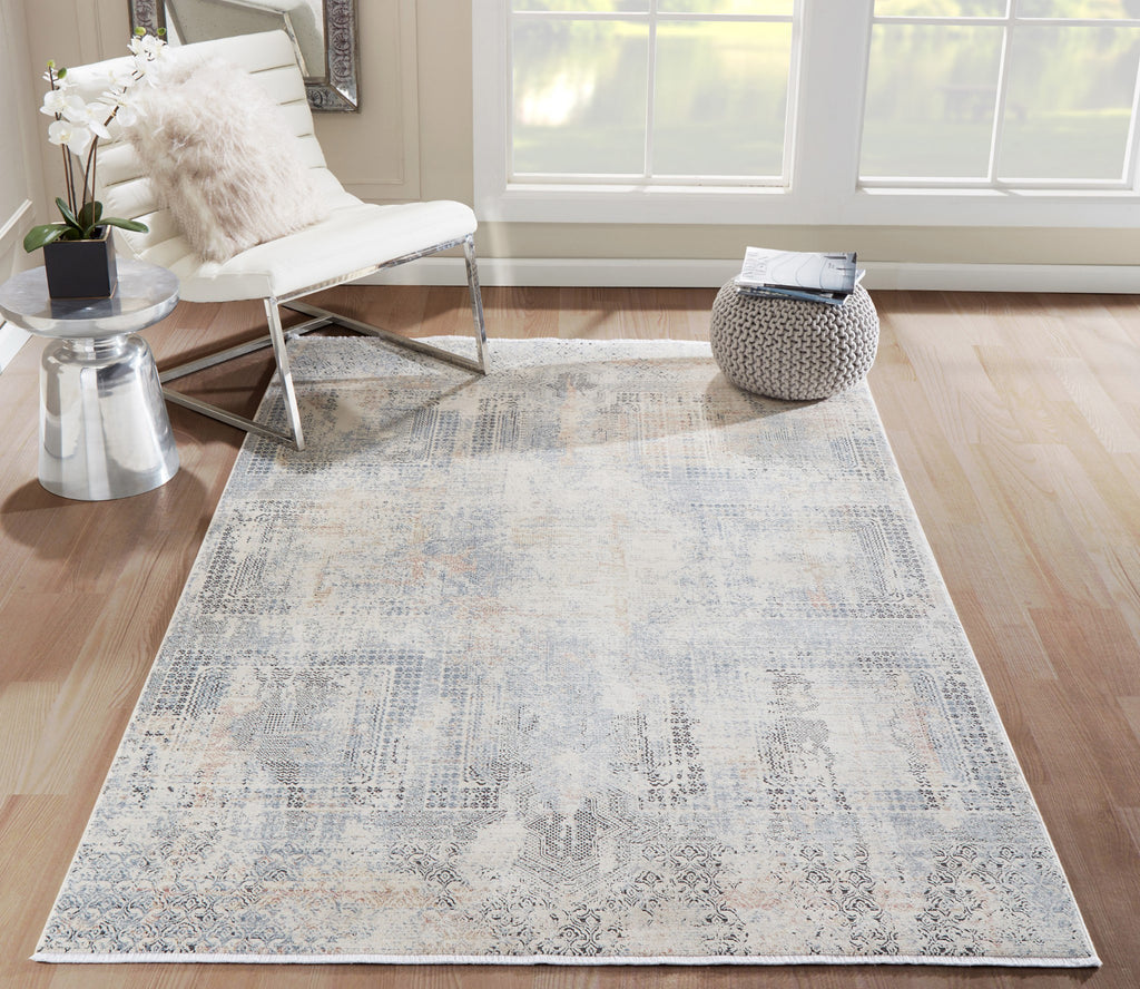 Momeni Bergen BGN-1 Blue Area Rug Main Image Feature