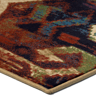 Orian Rugs Berkley Southwest Dreamcatcher Multi Area Rug Corner Shot