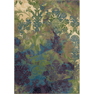 Orian Rugs Berkley Tangled Garden Flower Green Area Rug main image