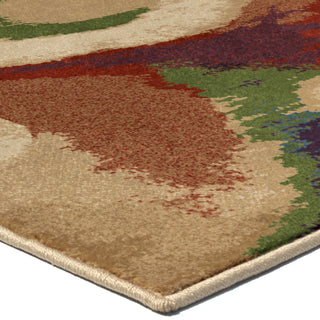 Orian Rugs Berkley Broken Glass Abstract Multi Area Rug Corner Shot