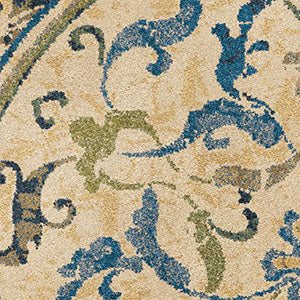 Orian Rugs Berkley Mariner Field Blue Area Rug Swatch