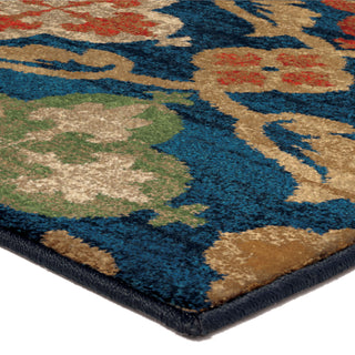 Orian Rugs Berkley Montorio Blue Area Rug Corner Shot