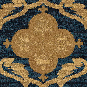 Orian Rugs Berkley Montorio Blue Area Rug Swatch