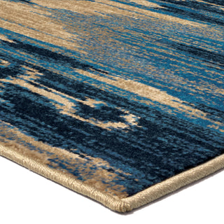 Orian Rugs Berkley Mountain Spring Blue Area Rug Corner Shot