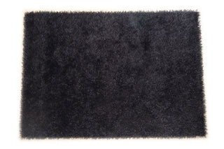 JazzyFloors Bella Solid Black Area Rug