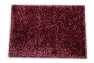 JazzyFloors Bella Solid Purple Area Rug