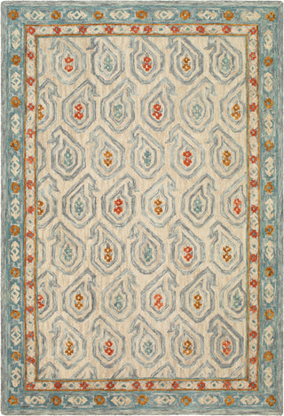 Surya Bonifate BFT-1010 Aqua Mint Cream Khaki Light Gray Medium Tan Rust Area Rug main image