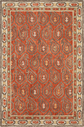 Surya Bonifate BFT-1011 Rust Coral Camel Khaki Cream Butter Moss Area Rug main image