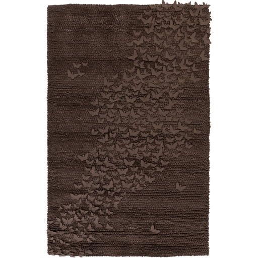 Surya Butterfly BFY-6801 Chocolate Area Rug by Candice Olson 5' x 8'