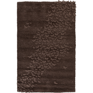 Surya Butterfly BFY-6801 Chocolate Area Rug by Candice Olson 5' x 8'