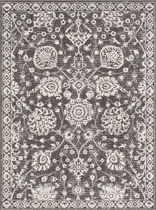 Surya Bahar BHR-2311 Charcoal Medium Gray Beige Taupe Area Rug Mirror main image