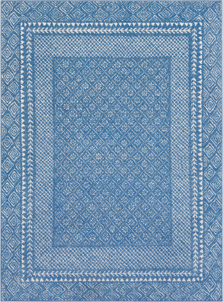 Surya Bahar BHR-2320 Bright Blue Beige Taupe Area Rug Mirror main image